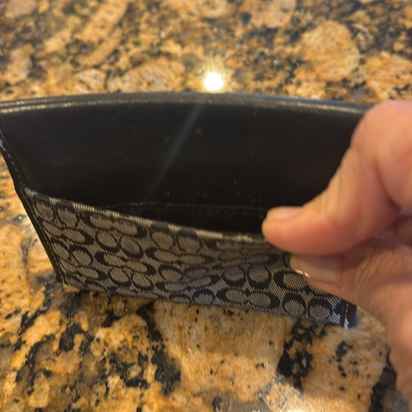 Coach black credit Card Case - Picture 4 of 5